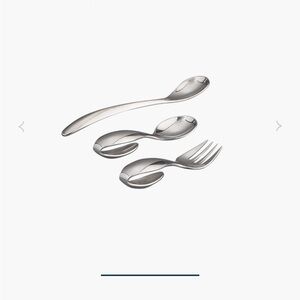 NWT, Nambé Baby Utensil Set 3pc - Silver